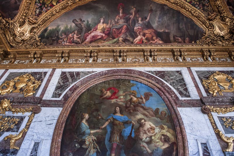 Intérieurs et détails du château De Versailles, France photographie stock libre de droits Intérieurs et détails du château De Versailles, France photographie stock libre de droits