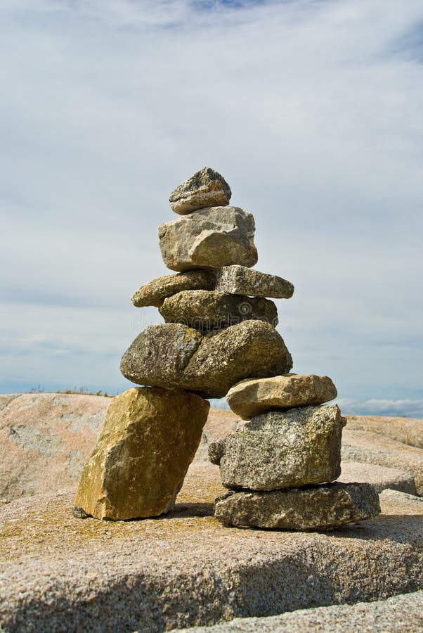Inukshuk Inuit Symbol for the Way Stock Photo Image of travel