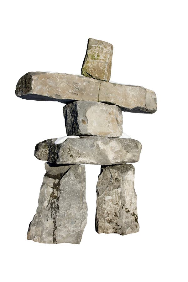 An isolated Inuksuk from Whistler, BC. Host city of the 2010 winter Olympic games. An isolated Inuksuk from Whistler, BC. Host city of the 2010 winter Olympic games.