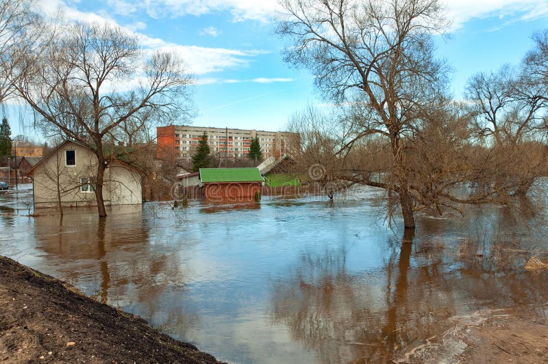 Inundación imagen de archivo