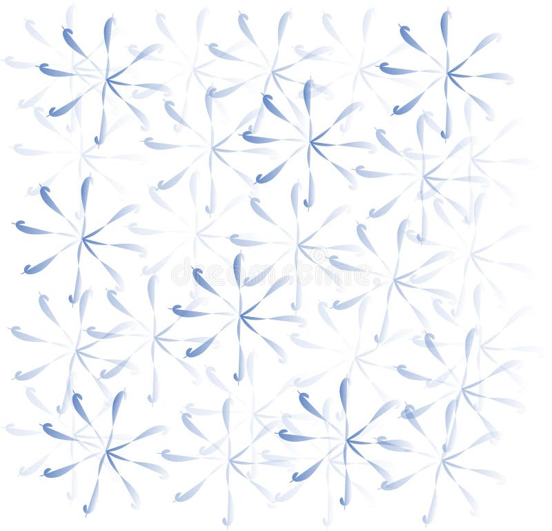Inverno e feste, fondo leggero dei fiocchi di neve blu su bianco illustrazione vettoriale Inverno e feste, fondo leggero dei fiocchi di neve blu su bianco illustrazione vettoriale