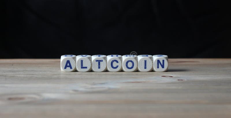 Inversión en criptodivisa de altcoins imagenes de archivo