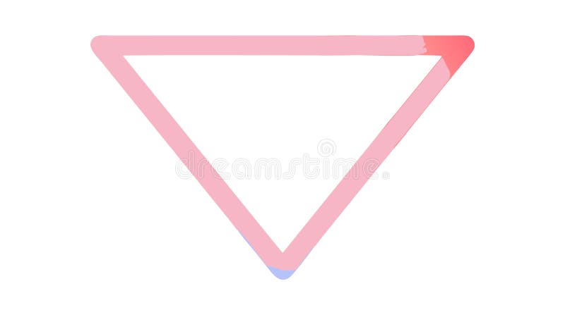 Inverted Triangle Warning Sign Vector, vector design Generative AI stock illustration