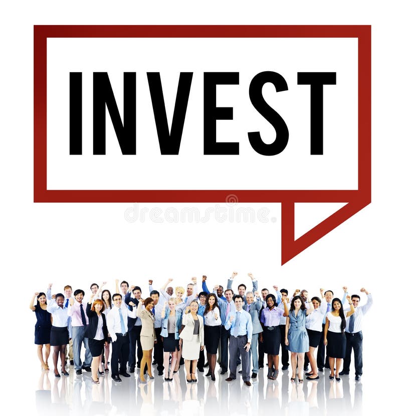 Invest Investment Economy Financial Marketing Concept stock photo