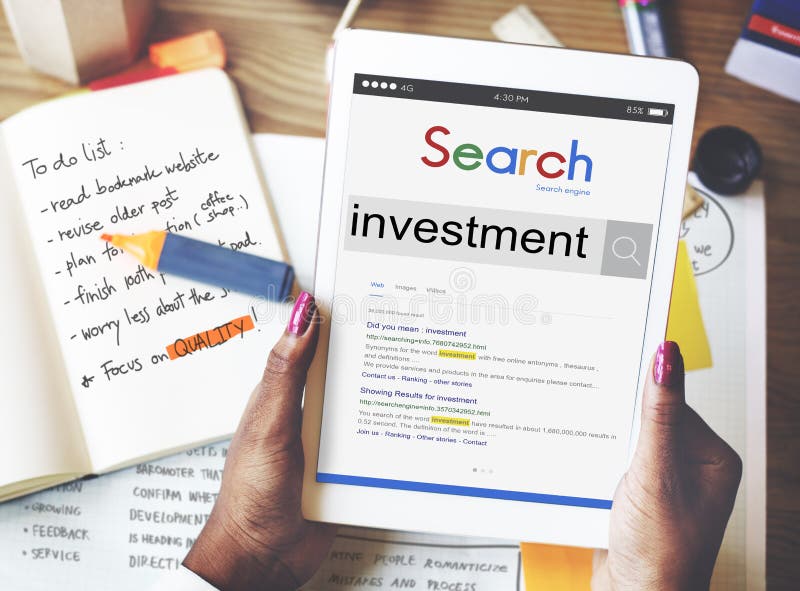 Invest Investment Profit Revenue Economy Concept stock photo