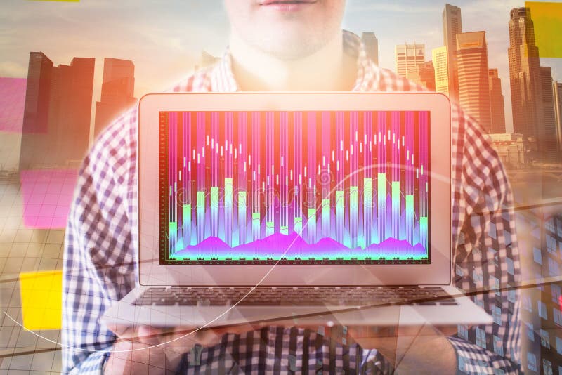 Investering en presentatieconcept royalty-vrije stock foto