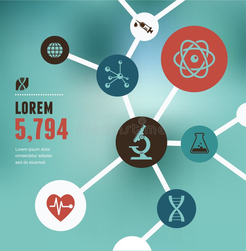 Investigación, bio tecnología y ciencia infographic ilustración del vector Investigación, bio tecnología y ciencia infographic ilustración del vector