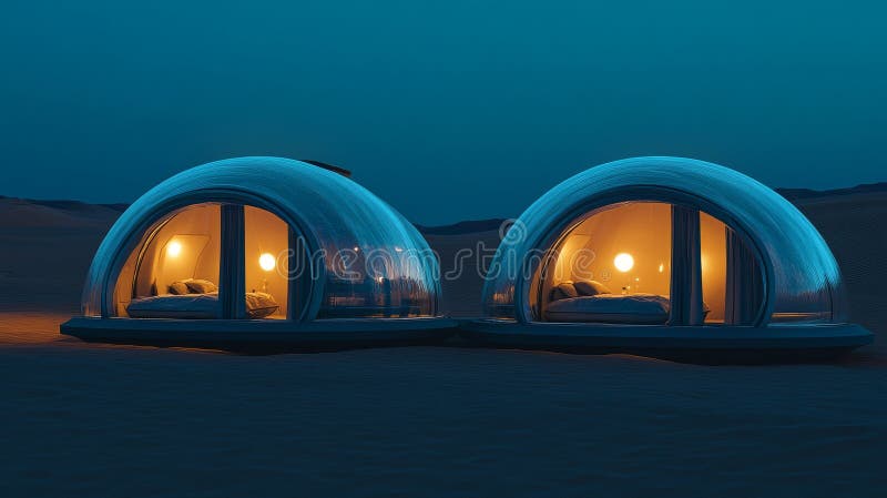 Investigate the Martian Colony, terraforming, Moon Dome City, and geodesic domes on Mars. Examine 3D renderings of glass royalty free illustration