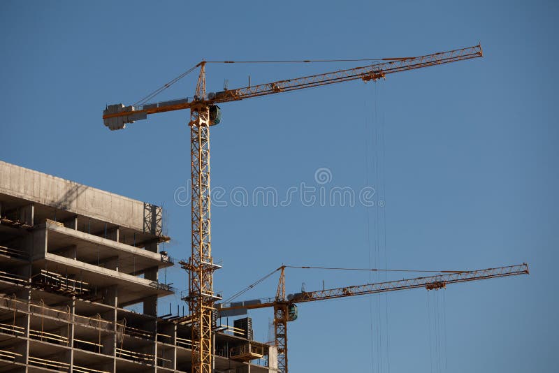 Investing in Real Estate, Crane and Construction. Highrise Engineering