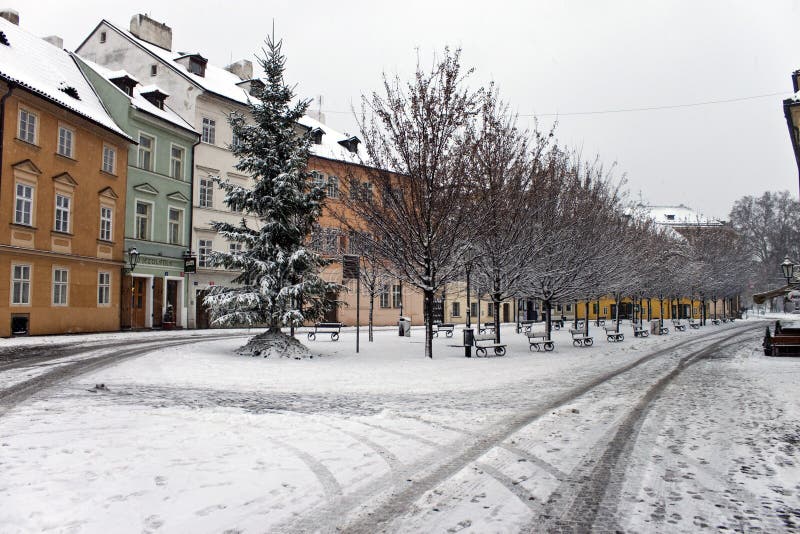 Invierno en Praga foto de archivo Invierno en Praga foto de archivo