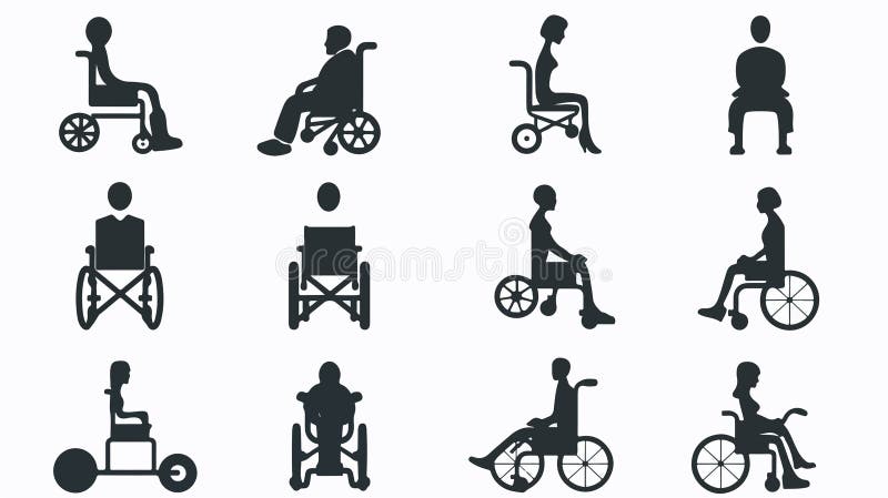 Invisible Disability Icon for Awareness Campaigns and Educational Resources stock illustration