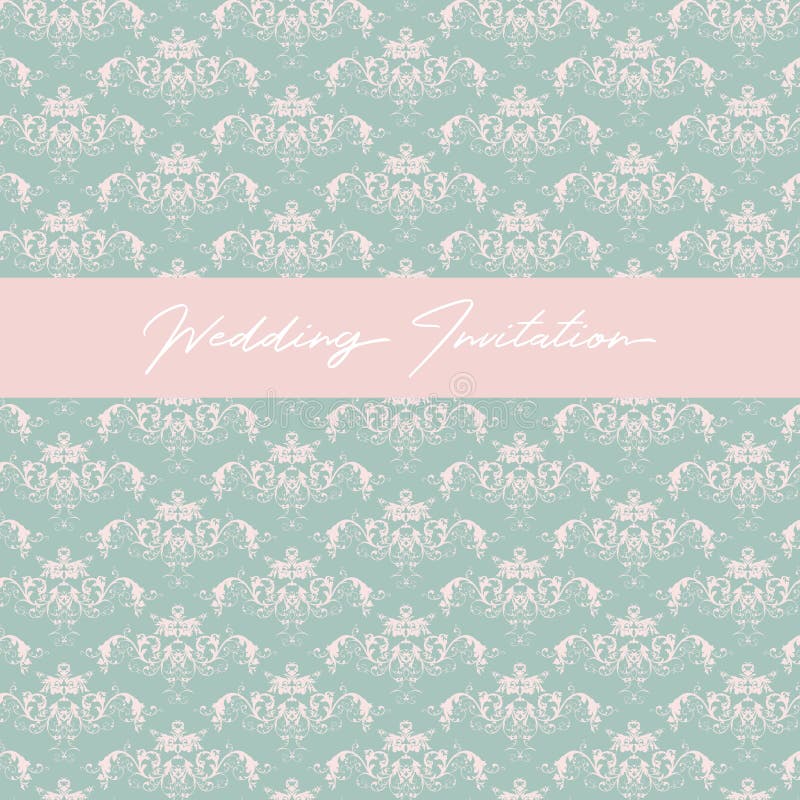 Invitación hermosa de la boda del vector libre illustration Invitación hermosa de la boda del vector libre illustration