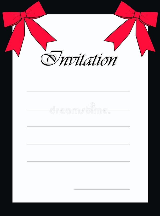 Invitation illustration stock Invitation illustration stock