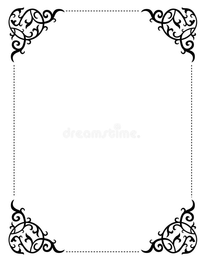 Black Border Frame Wedding Invitation Card 