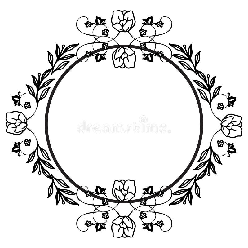 Roses flower frame drawing illustration for invitation and greeting card  design. Stock Vector | Adobe Stock