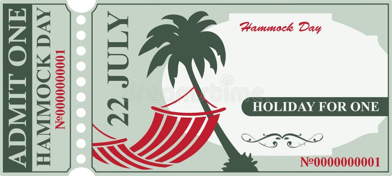 Invitation card Hammock Day