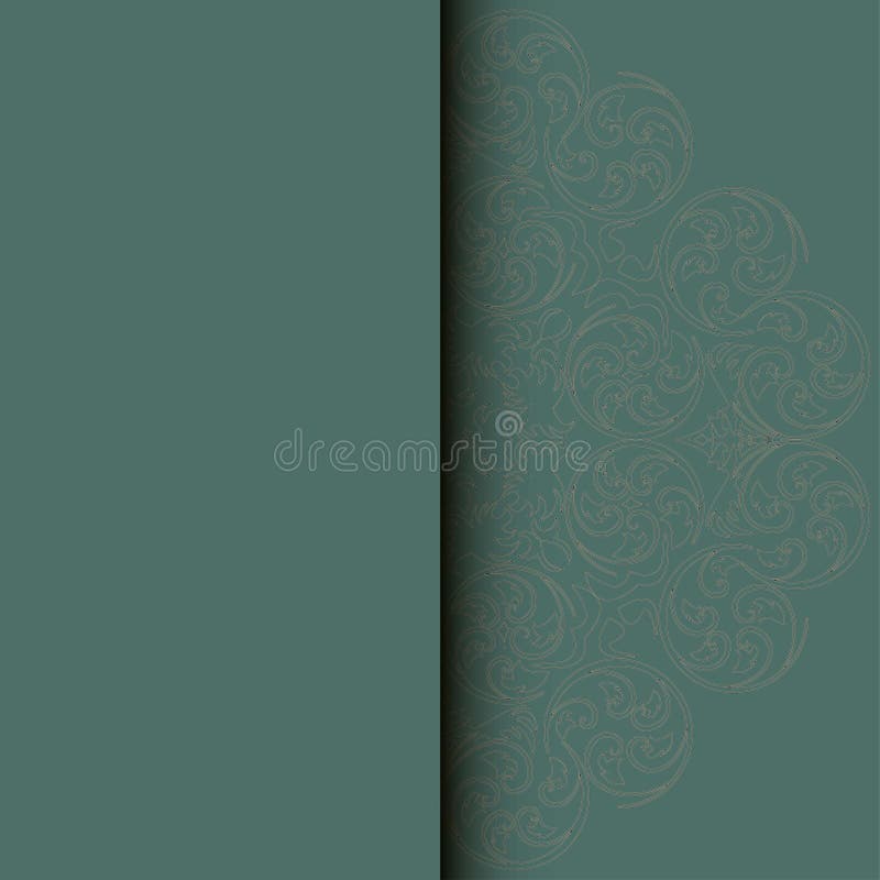 Invitation Card with Vertical Label Place for Text. Vector vector illustration