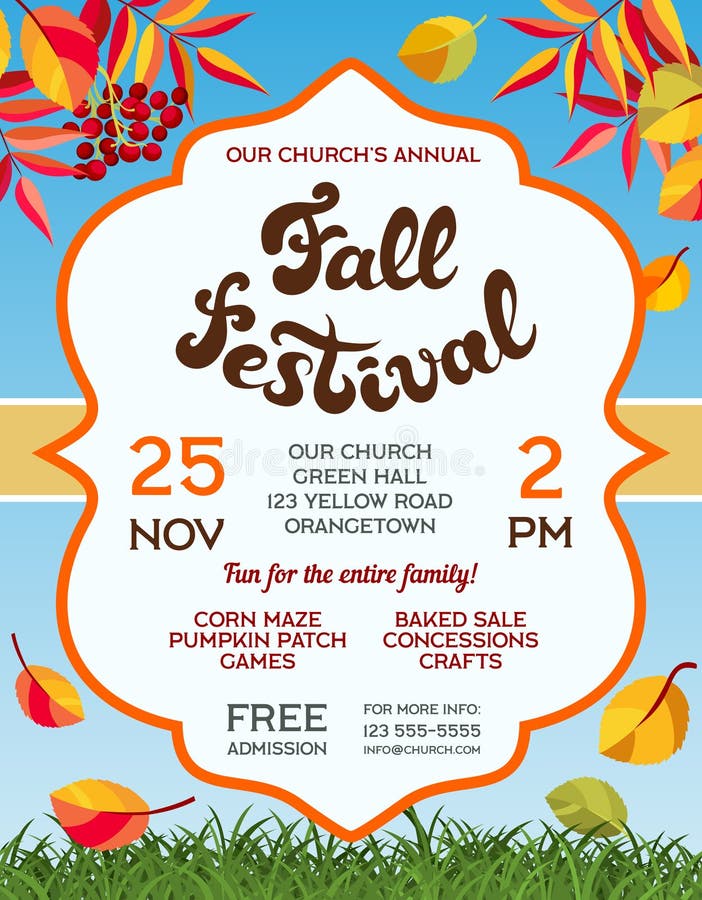 church fall festival background