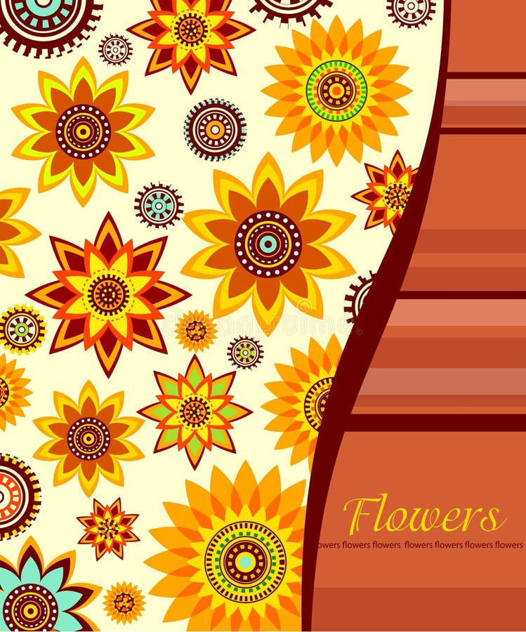 Fond floral décoratif illustration libre de droits