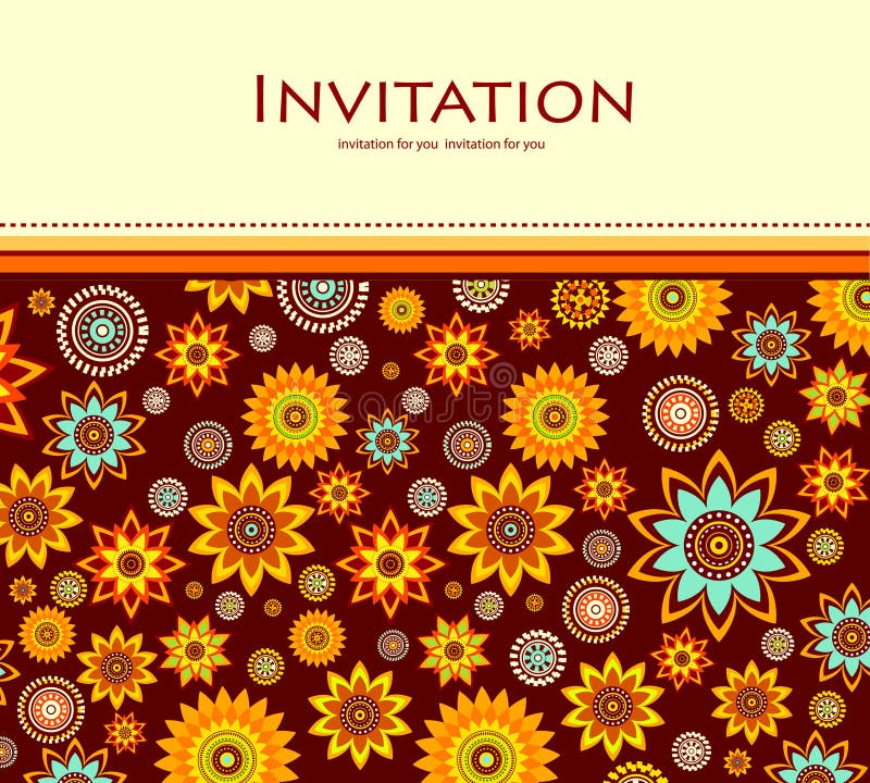 Fond floral décoratif illustration stock