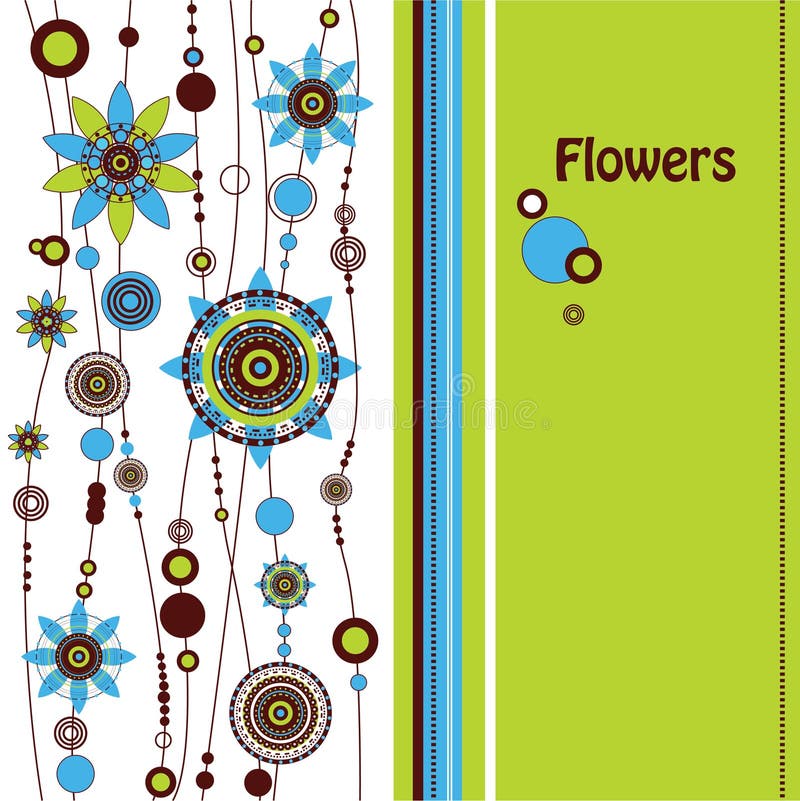 Fond floral décoratif illustration libre de droits