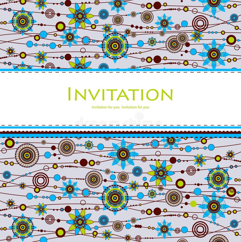 Fond floral décoratif illustration stock