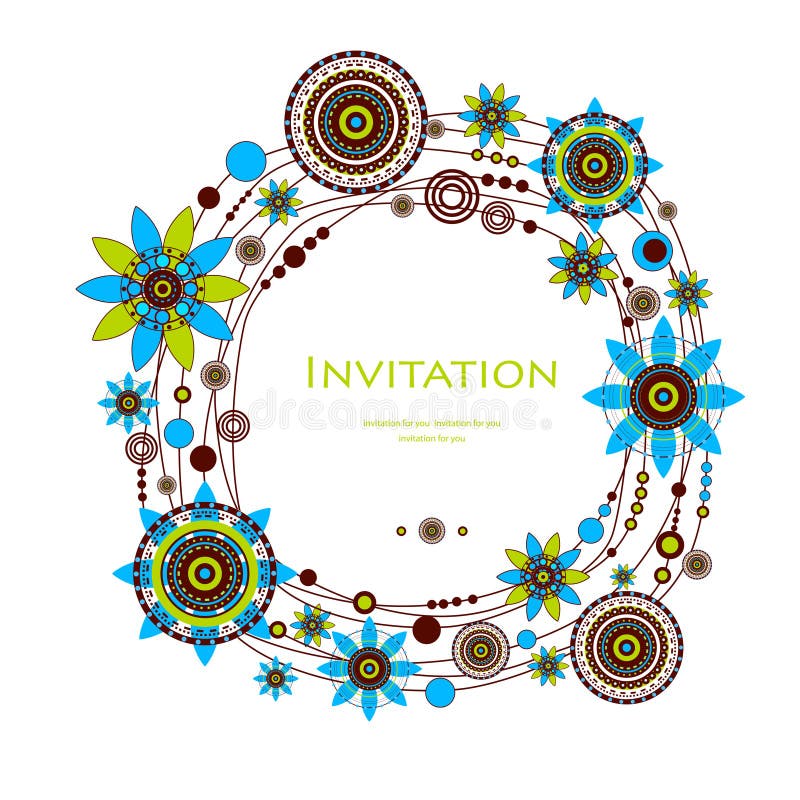 Fond floral décoratif illustration stock