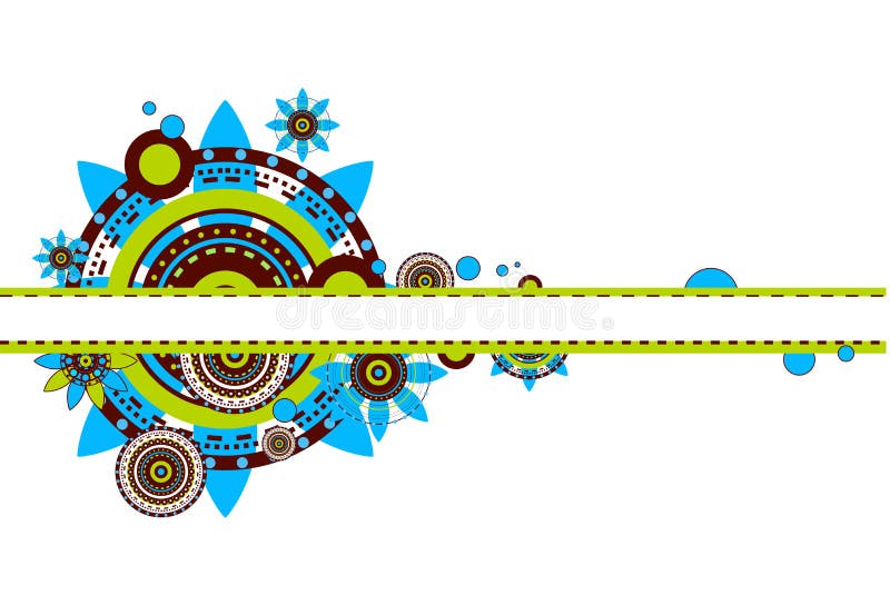 Fond floral décoratif illustration stock