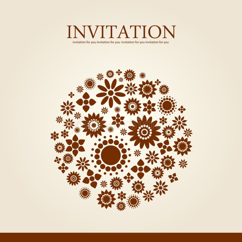 Fond floral décoratif illustration de vecteur