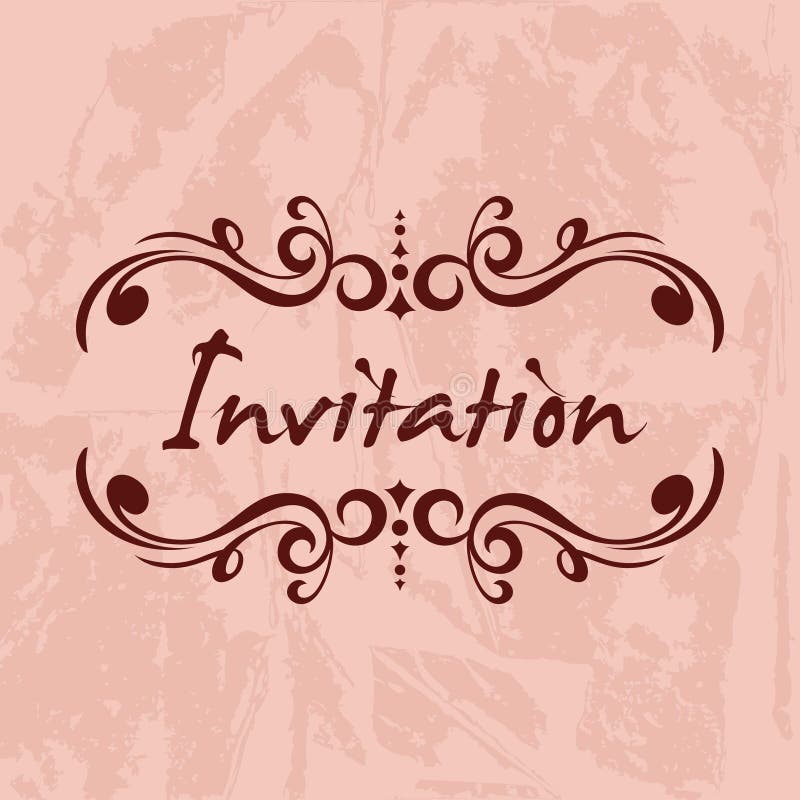 Invitation Vector Template stock illustration Invitation Vector Template stock illustration