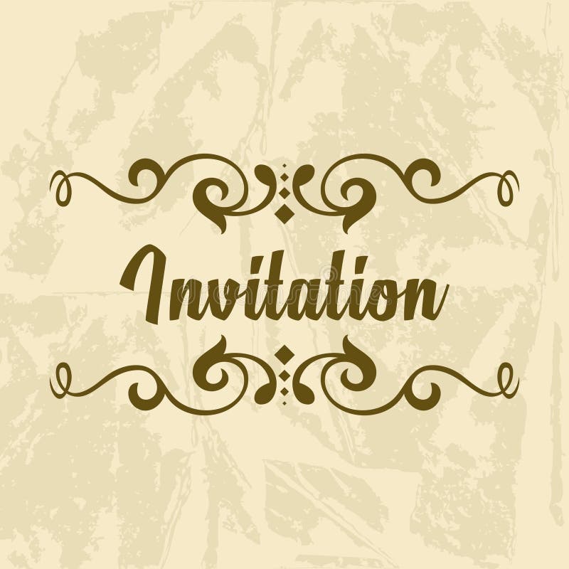 Invitation Vector Template vector illustration Invitation Vector Template vector illustration
