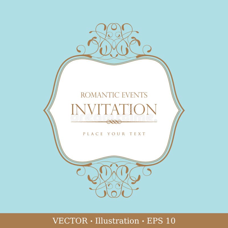 Invitation vintage card