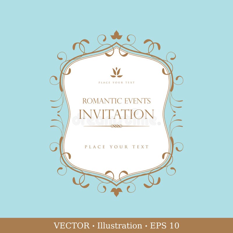 Invitation vintage card