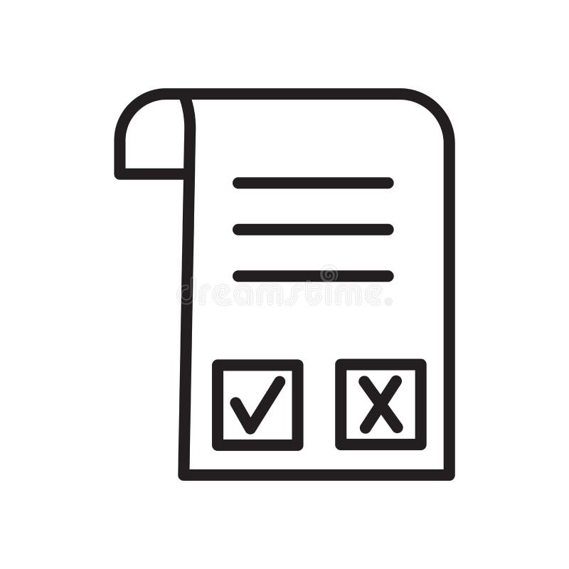Invoice icon vector isolated on white background, Invoice sign , linear symbol and stroke design elements in outline style stock illustration Invoice icon vector isolated on white background, Invoice sign , linear symbol and stroke design elements in outline style stock illustration