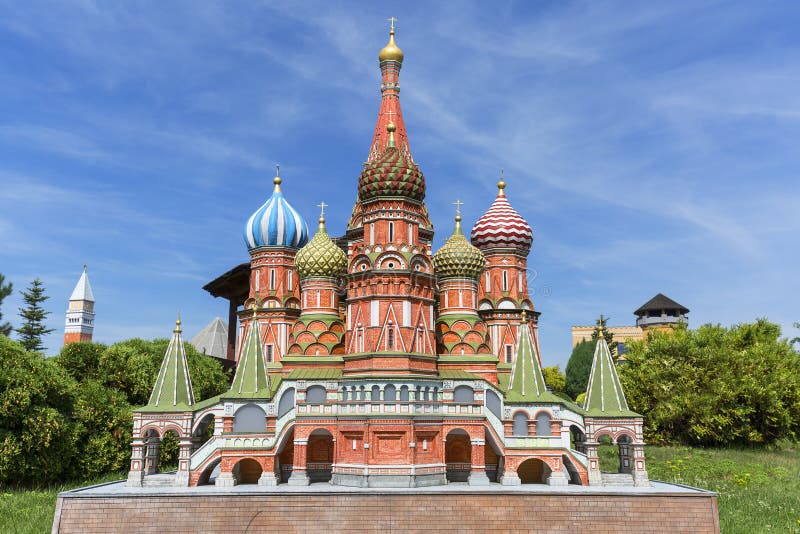 Replica of Saint Basil`s Cathedral Moscow, Russia, Miniature Park, Inwald, Poland