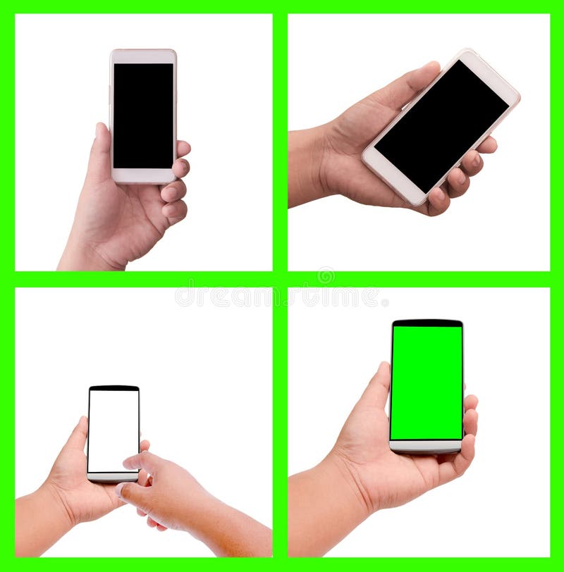 Inzamelingshand die slimme telefoon houden royalty-vrije stock foto Inzamelingshand die slimme telefoon houden royalty-vrije stock foto