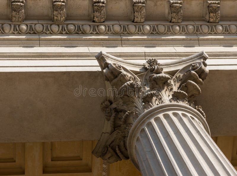 Ionian szpaltowego kapitału architektoniczny szczegół fotografia stock Ionian szpaltowego kapitału architektoniczny szczegół fotografia stock