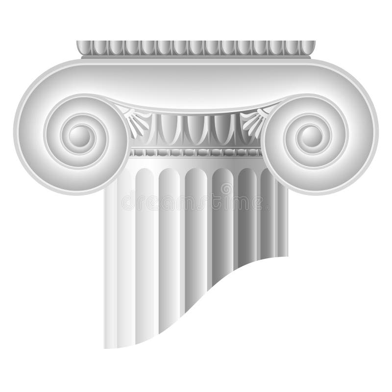 Ionic column vector illustration