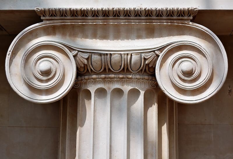 Ionic column capital stock image. Image of form, roman - 5758939