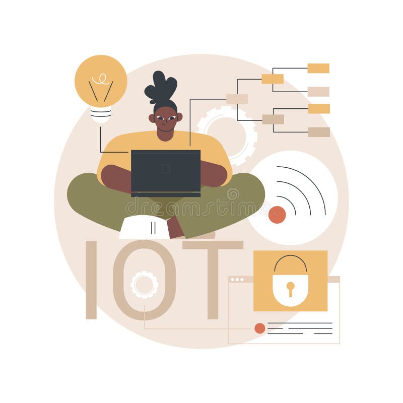 IoT development abstract concept vector illustration. vector illustration