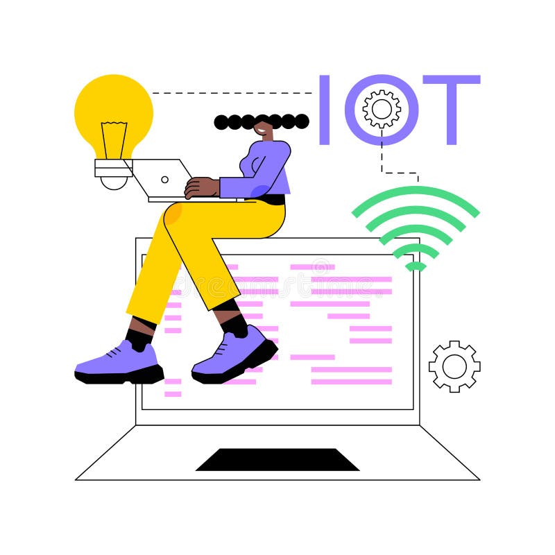 IoT development abstract concept vector illustration vector illustration