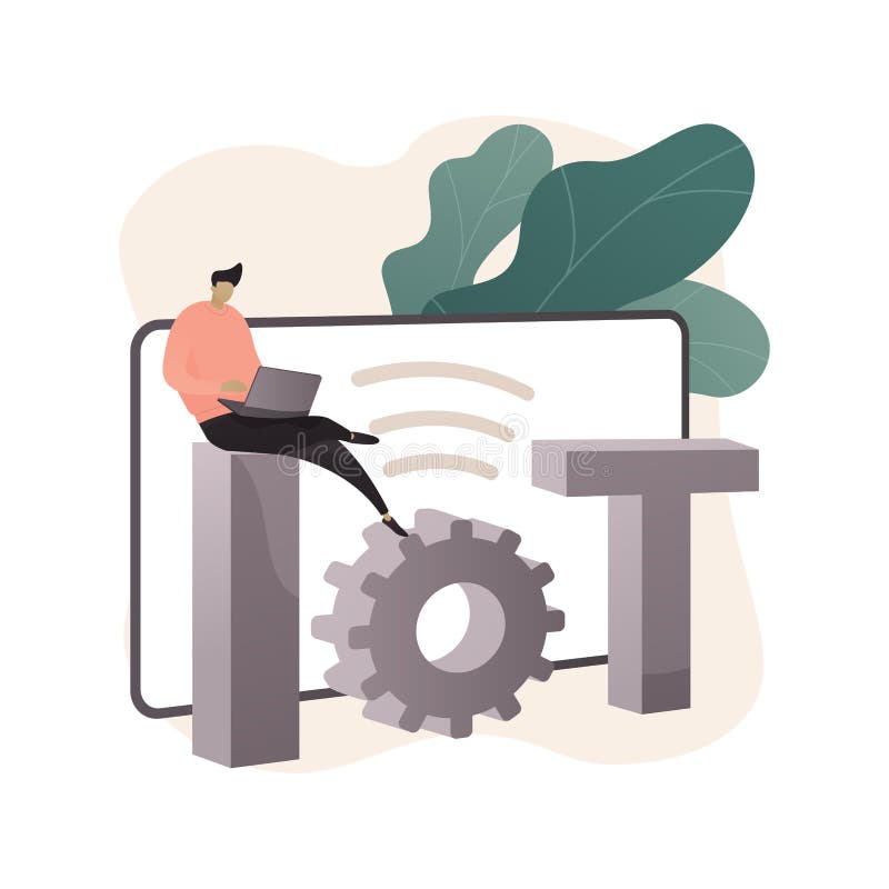 IoT development abstract concept vector illustration. vector illustration