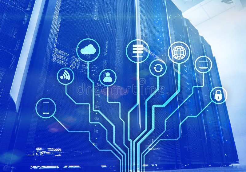 IOT, Internet de cosas, concepto de la telecomunicación imagen de archivo libre de regalías IOT, Internet de cosas, concepto de la telecomunicación imagen de archivo libre de regalías