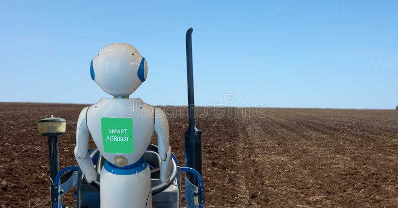 Iot smart farming, agriculture in industry 4. 0 technology with artificial intelligence and machine learning concept. it help to im stock images