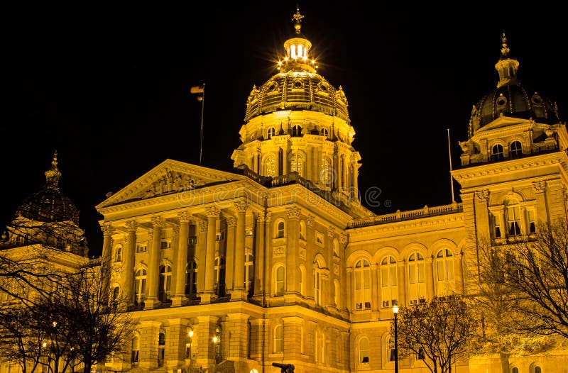 Iowa State Capitol Building Angled