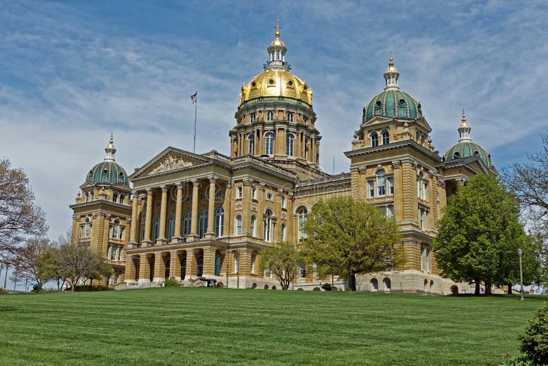 Iowa State Capitol Building Angled