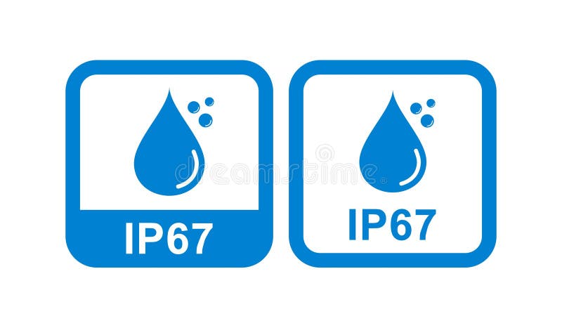 IP69 standard waterproof icon vector for - Stock Illustration