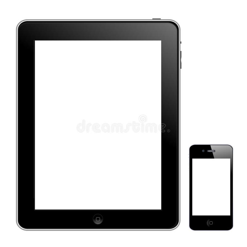Ipad et iphone 4 d'Apple illustration libre de droits Ipad et iphone 4 d'Apple illustration libre de droits