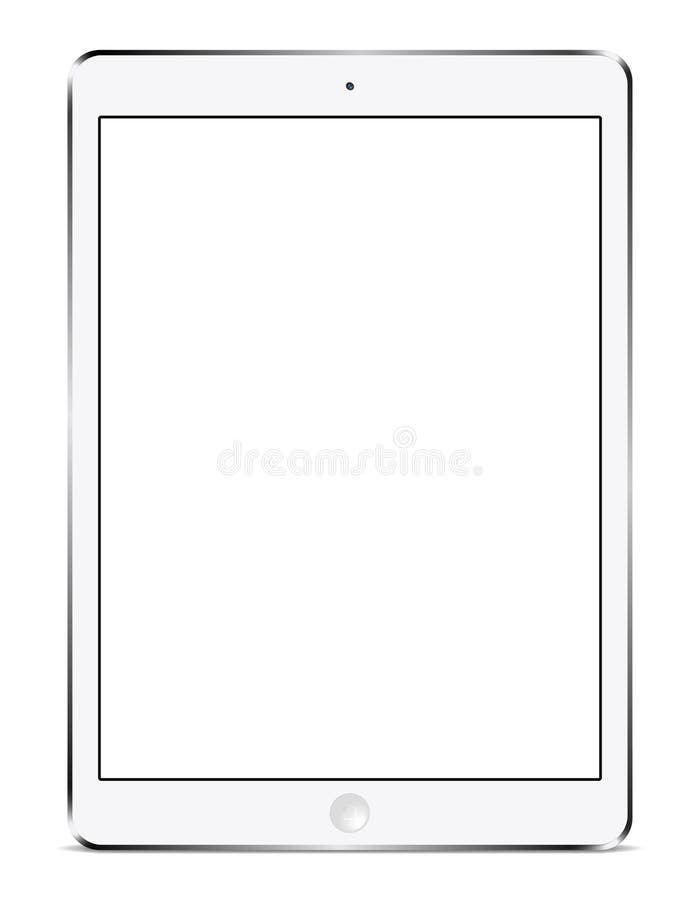 IPad-Luftweiß stock abbildung