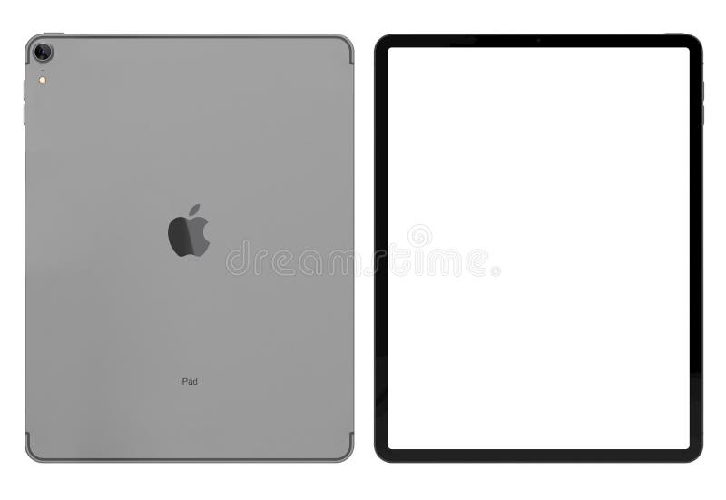 CRACOW, POLAND - NOVEMBER 6, 2018: New Apple iPad Pro 2018 with blank screen displayed. The 2018 iPad Pro comes in 11- and 12.9-inch variants. CRACOW, POLAND - NOVEMBER 6, 2018: New Apple iPad Pro 2018 with blank screen displayed. The 2018 iPad Pro comes in 11- and 12.9-inch variants.